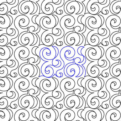 Rhapsody Swirl E2E Long Arm Quilting Pattern